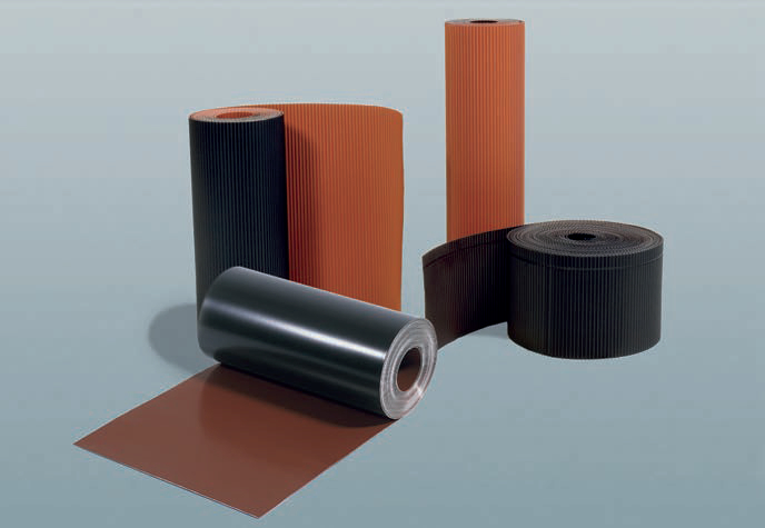 Walzblei Color 1,25 mm 1 m - rot/schwarz 3,5 m 50 kg